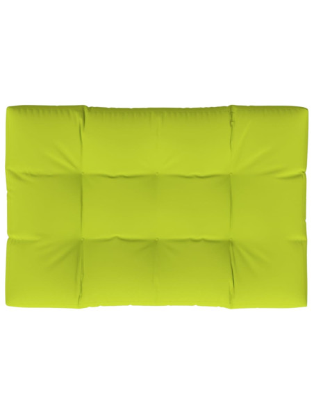 Cuscino per Pallet Verde Brillante 120x80x12 cm in Tessuto