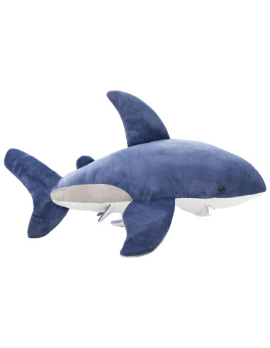 Giocattolo di Peluche Squalo Bianco Blu e Bianco