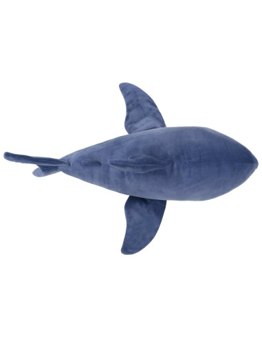 Giocattolo di Peluche Squalo Bianco Blu e Bianco