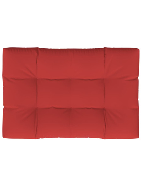 Cuscino per Pallet Rosso 120x80x12 cm in Tessuto