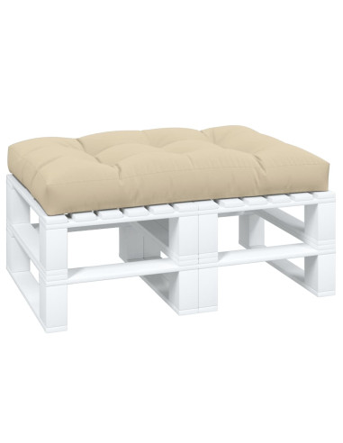 Cuscino per Pallet Beige 120x80x12 cm in Tessuto