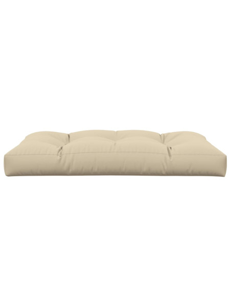 Cuscino per Pallet Beige 120x80x12 cm in Tessuto