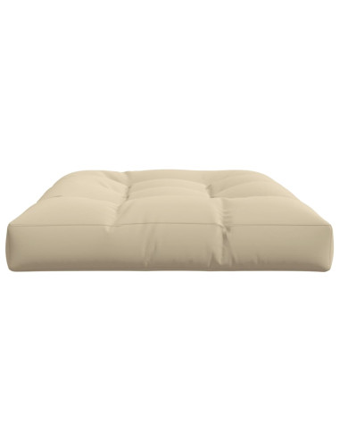 Cuscino per Pallet Beige 120x80x12 cm in Tessuto