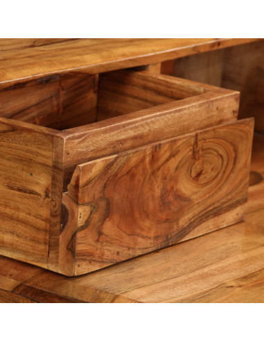 Scrivania con Cassetti in Legno Massello 88x50x90 cm