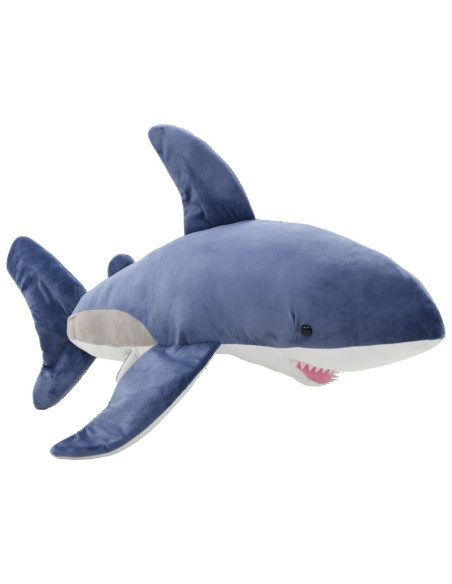 Giocattolo di Peluche Squalo Bianco Blu e Bianco
