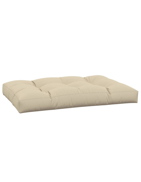 Cuscino per Pallet Beige 120x80x12 cm in Tessuto