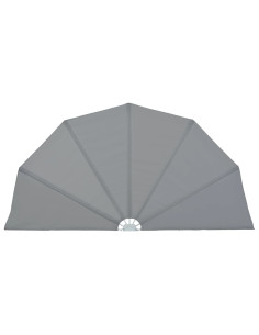 Tenda Laterale per Terrazza Pieghevole Grigio 200 cm