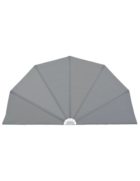 Tenda Laterale per Terrazza Pieghevole Grigio 200 cm