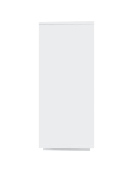 Credenza Bianca 120x30x75 cm in Legno Multistrato