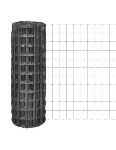 Recinzione Euro in Acciaio 10x1,2 m Grigia