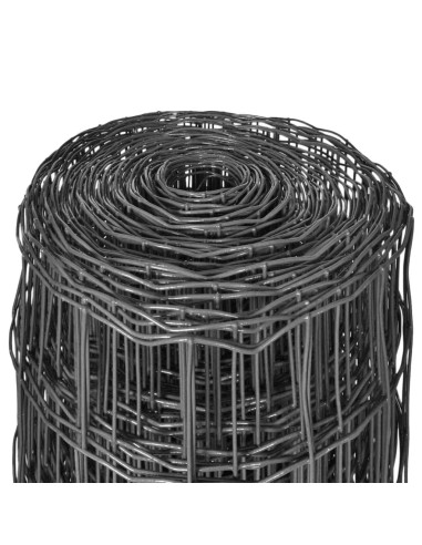 Recinzione Euro in Acciaio 10x1,2 m Grigia