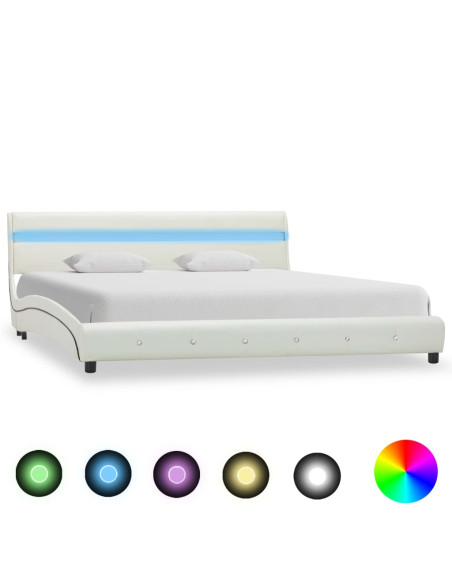 Giroletto con LED Bianco in Similpelle 150x200 cm
