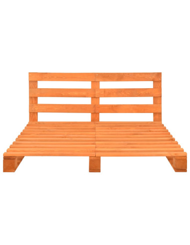 Giroletto in Pallet Marrone Legno Massello di Pino 200x200 cm