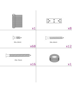 Estensione Pollaio 268x100x190 cm in Metallo 2