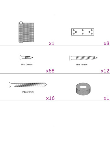 Estensione Pollaio 268x100x190 cm in Metallo