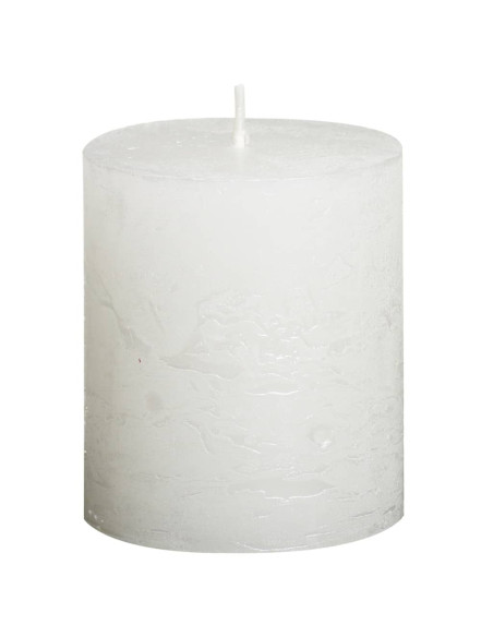 Bolsius Candele Rustiche Moccoli 6 pz 80x60 mm Bianche