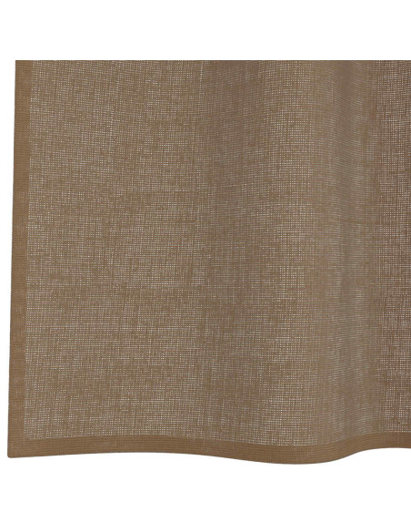 Tende in Voile con Passanti 2 pz Marrone Chiaro 140x245 cm