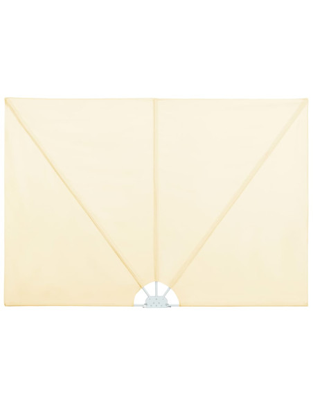 Tenda Laterale per Terrazza Pieghevole Crema 300x150 cm