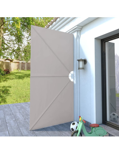 Tenda Laterale per Terrazza Pieghevole Crema 300x150 cm