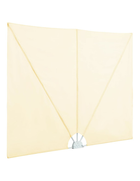 Tenda Laterale per Terrazza Pieghevole Crema 300x150 cm