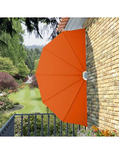Tenda Laterale per Terrazza Pieghevole Terracotta 160 cm