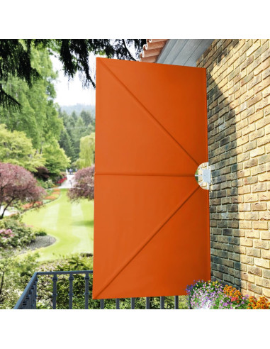 Tenda Laterale per Terrazza Pieghevole Terracotta 300x150 cm
