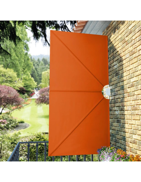 Tenda Laterale per Terrazza Pieghevole Terracotta 300x150 cm