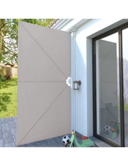 Tenda Laterale per Terrazza Pieghevole Crema 400x200 cm