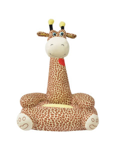 Poltrona in Peluche per Bambini Girafa Marrone 2