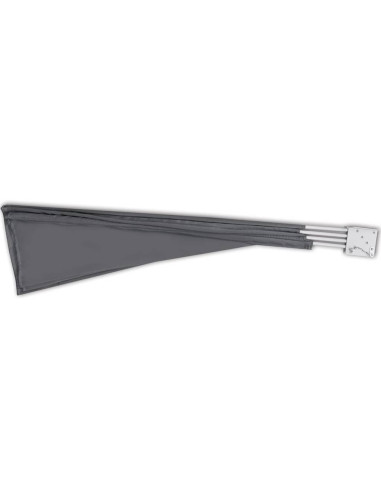 Tenda Laterale per Balcone Pieghevole Grigio 210x210 cm