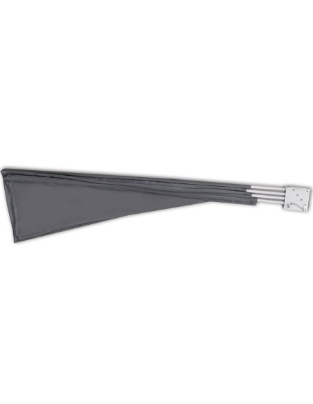 Tenda Laterale per Balcone Pieghevole Grigio 210x210 cm