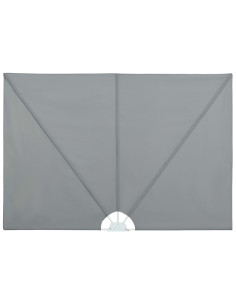 Tenda Laterale per Terrazza Pieghevole Grigio 240x160 cm