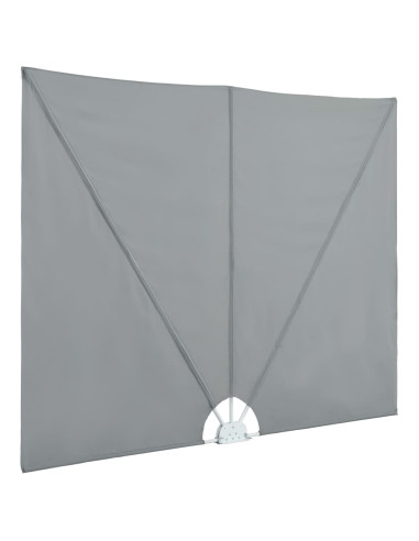 Tenda Laterale per Terrazza Pieghevole Grigio 240x160 cm