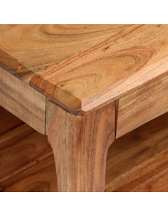 Tavolino da Salotto in Legno Massello 88x50x38 cm