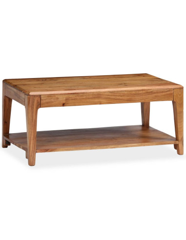 Tavolino da Salotto in Legno Massello 88x50x38 cm