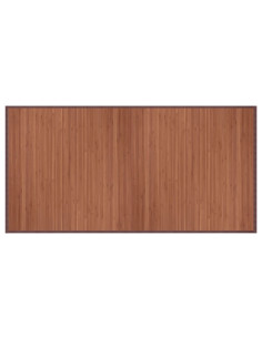 Tappeto Rettangolare Marrone 100x200 cm in Bambù