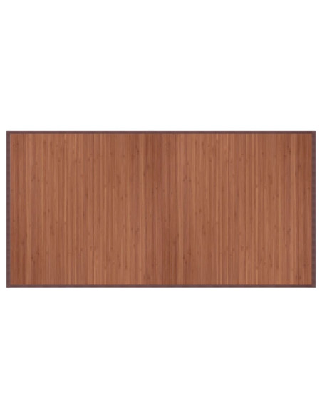 Tappeto Rettangolare Marrone 100x200 cm in Bambù