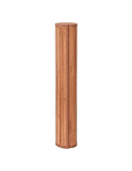 Tappeto Rettangolare Marrone 100x200 cm in Bambù