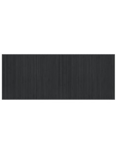 Tappeto Rettangolare Grigio 80x200 cm in Bambù