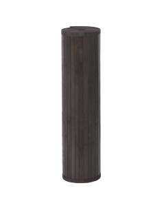 Tappeto Rettangolare Marrone Scuro 80x200 cm in Bambù 2