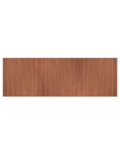 Tappeto Rettangolare Marrone 100x300 cm in Bambù