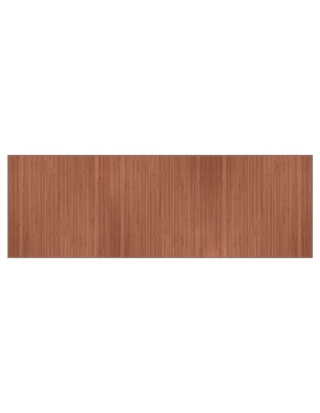 Tappeto Rettangolare Marrone 100x300 cm in Bambù