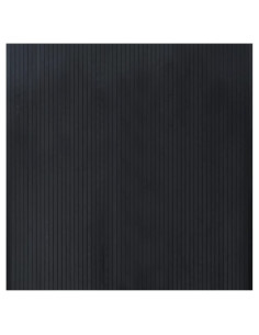Tappeto Rettangolare Nero 100x100 cm in Bambù