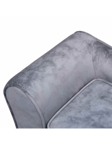 Divano per Cani Grigio 57x34x36 cm in Peluche