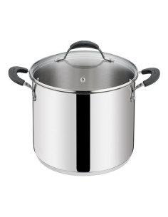 Pentola Lagostina 012896020524 TEMPRA Con Coperchio Vetro Acciaio luci