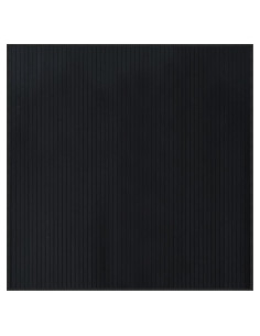 Tappeto Rettangolare Nero 100x100 cm in Bambù