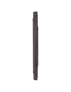 Tappeto Rotondo Marrone Scuro 80 cm in Bambù 2