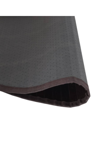 Tappeto Rotondo Marrone Scuro 80 cm in Bambù