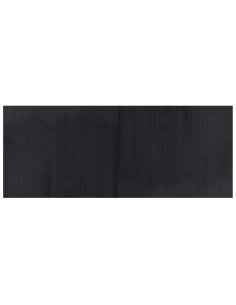 Tappeto Rettangolare Nero 80x200 cm in Bambù