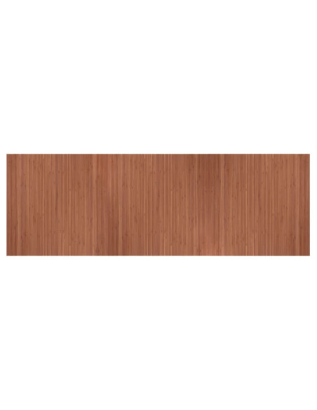 Tappeto Rettangolare Marrone 100x300 cm in Bambù